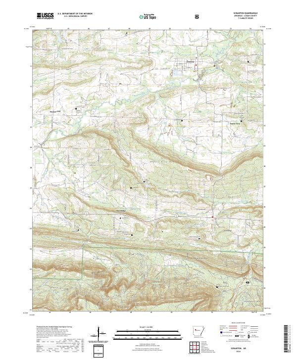 USGS Topographic Map – Scranton