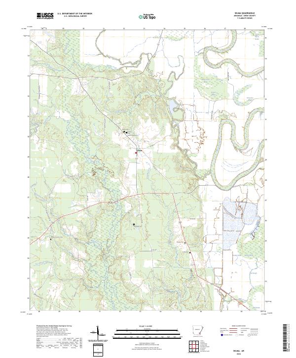 USGS Topographic Map – Selma