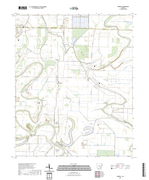 USGS Topographic Map – Sherrill
