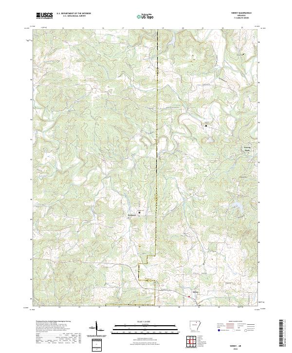 USGS Topographic Map – Sidney