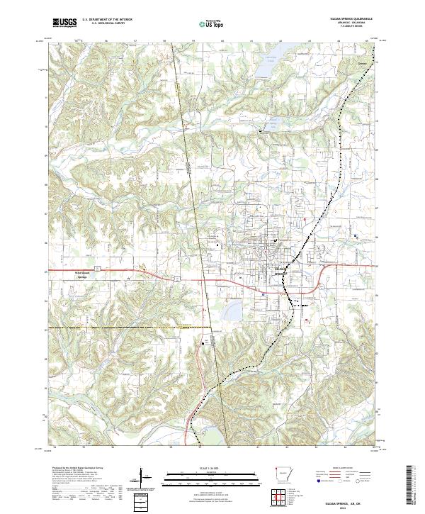 USGS Topographic Map – Siloam Springs