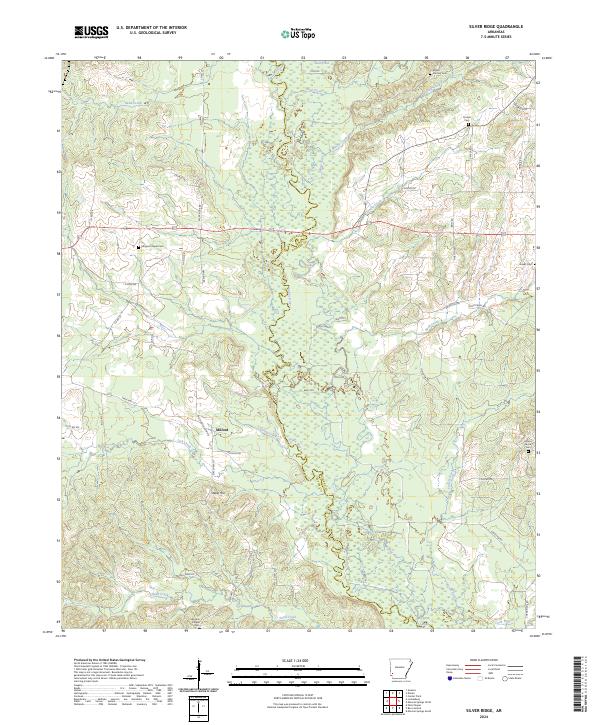USGS Topographic Map – Silver Ridge