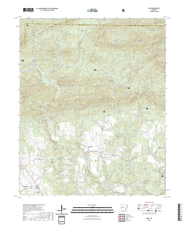 USGS Topographic Map – Sims