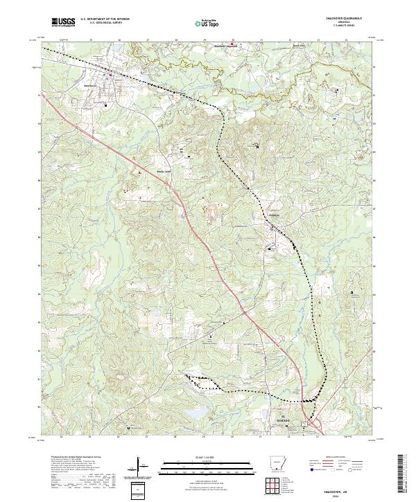 USGS Topographic Map – Smackover
