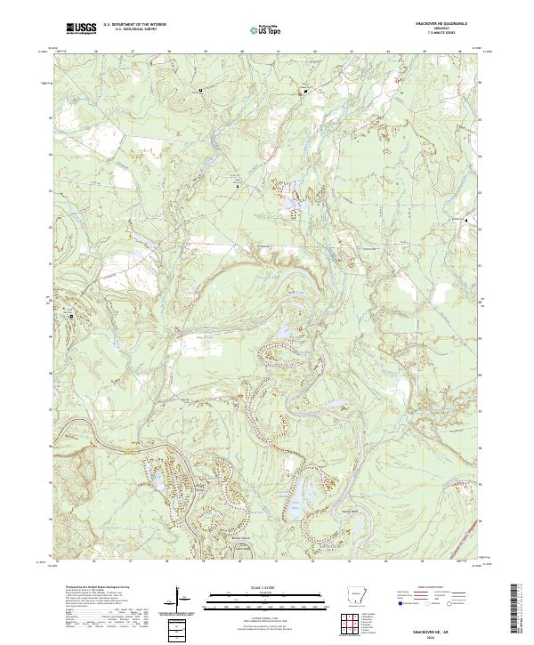 USGS Topographic Map – Smackover NE