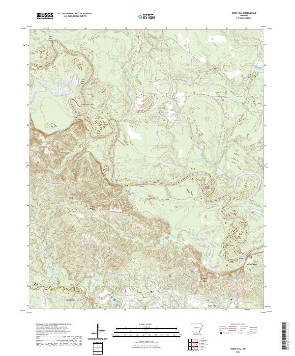 USGS Topographic Map – Snow Hill