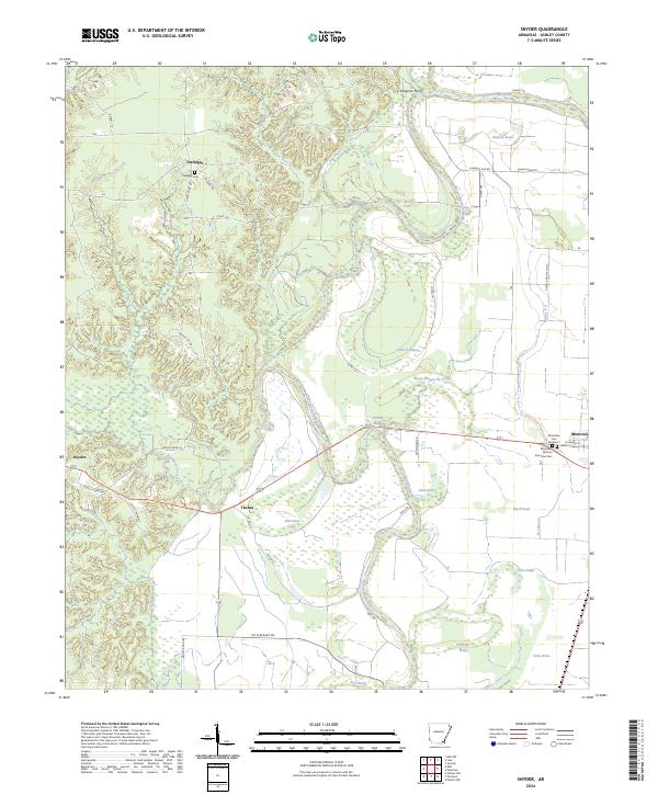 USGS Topographic Map – Snyder