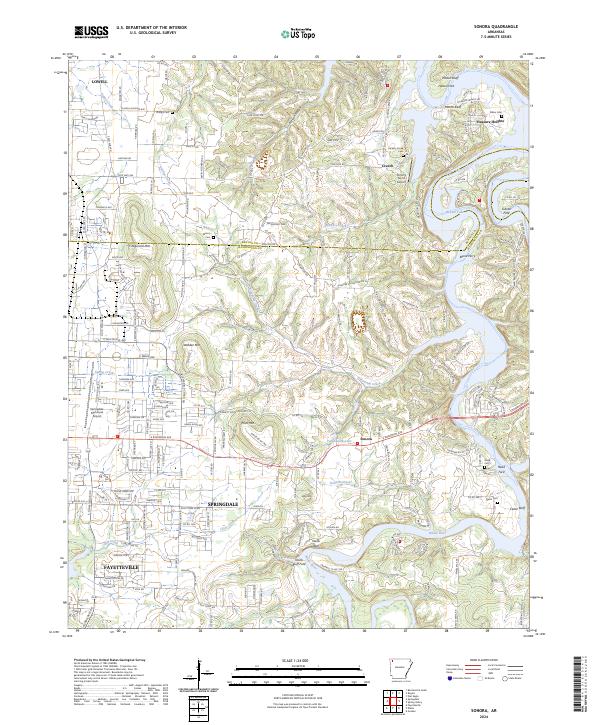 USGS Topographic Map – Sonora