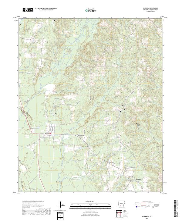 USGS Topographic Map – Sparkman