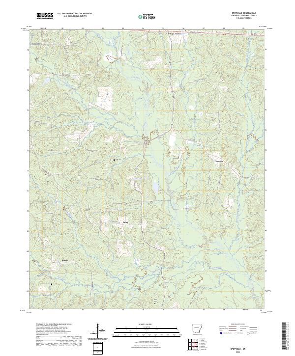 USGS Topographic Map – Spotville