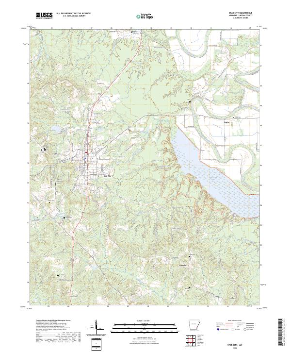 USGS Topographic Map – Star City