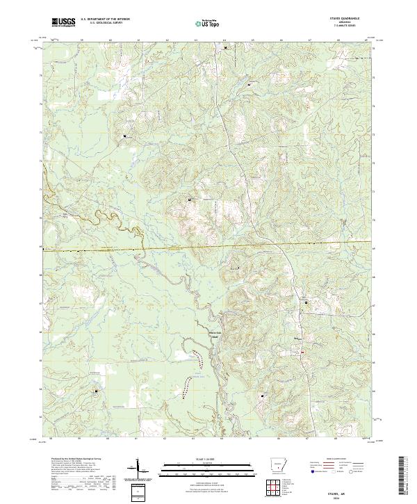 USGS Topographic Map – Staves