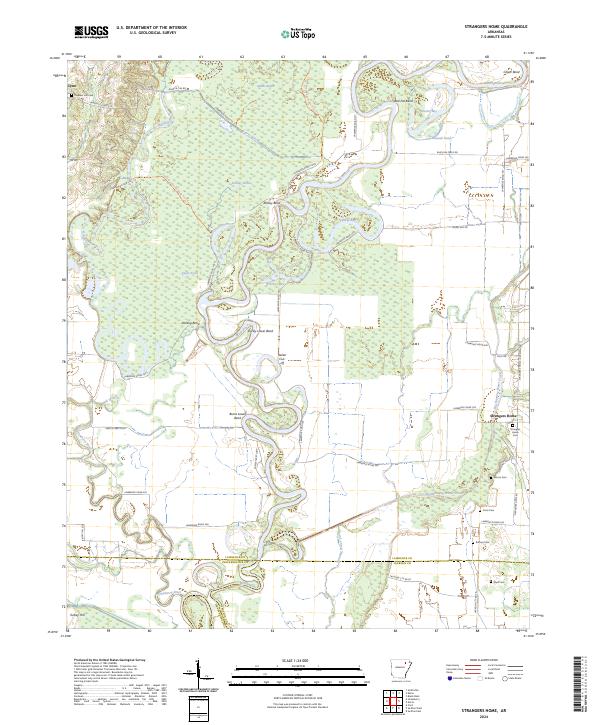 USGS Topographic Map – Strangers Home