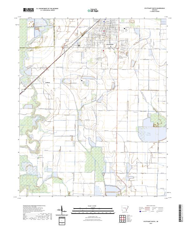 USGS Topographic Map – Stuttgart South