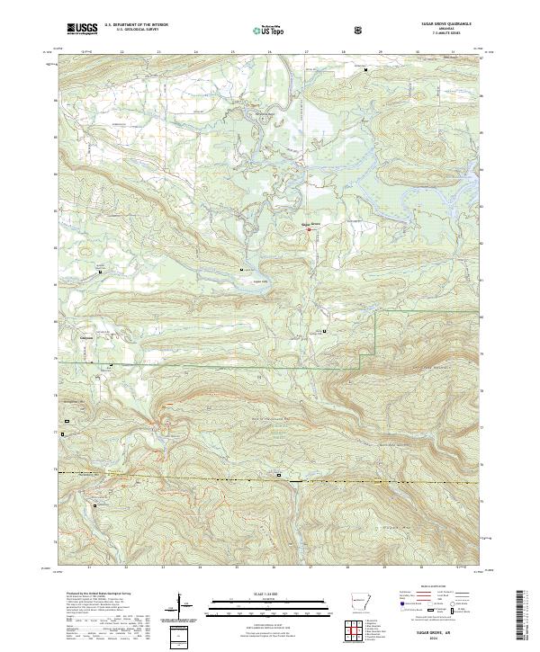 USGS Topographic Map – Sugar Grove