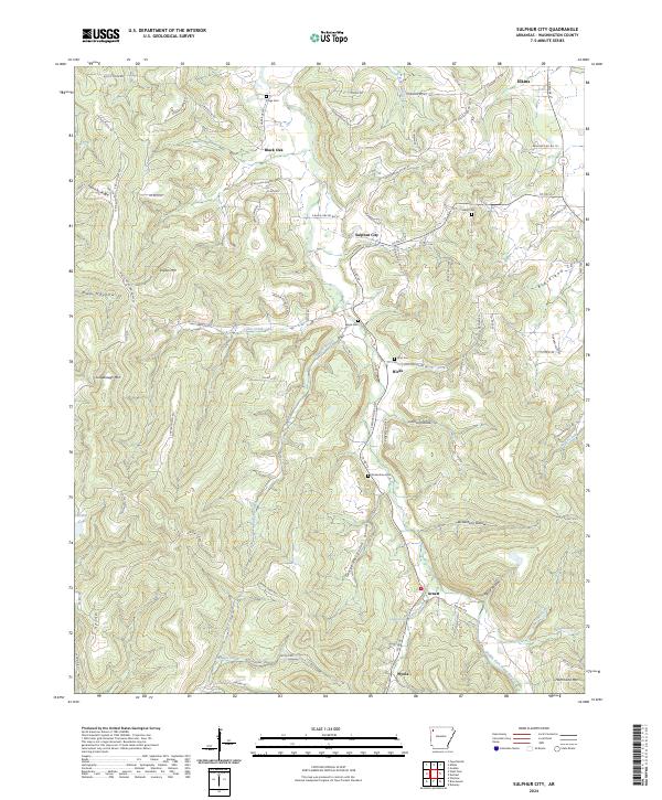 USGS Topographic Map – Sulphur City