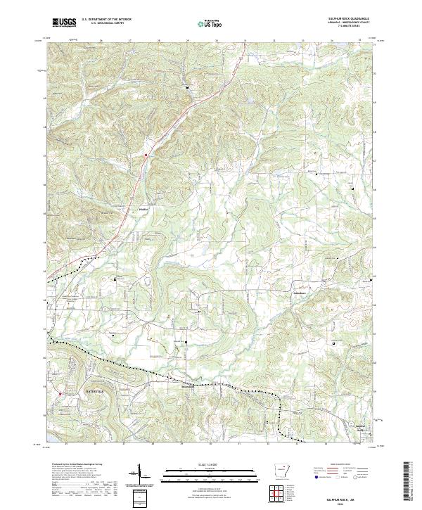 USGS Topographic Map – Sulphur Rock