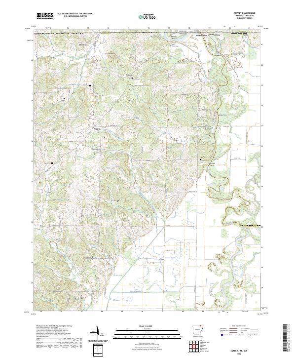 USGS Topographic Map – Supply