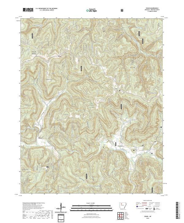 USGS Topographic Map – Swain