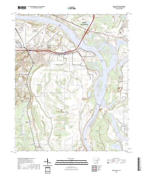 USGS Topographic Map – Sweet Home