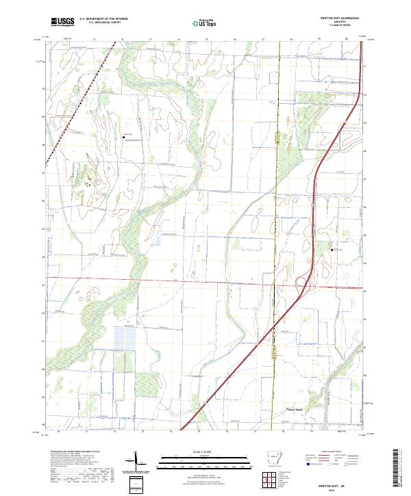 USGS Topographic Map – Swifton East