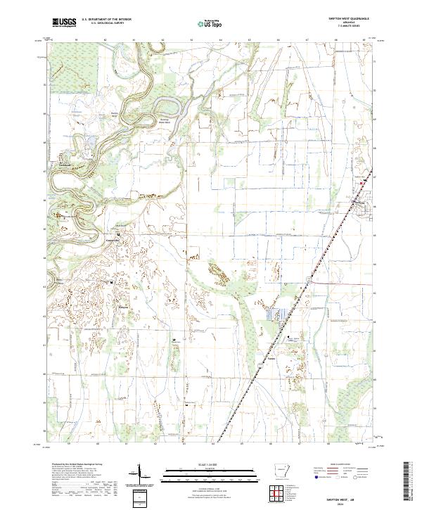 USGS Topographic Map – Swifton West