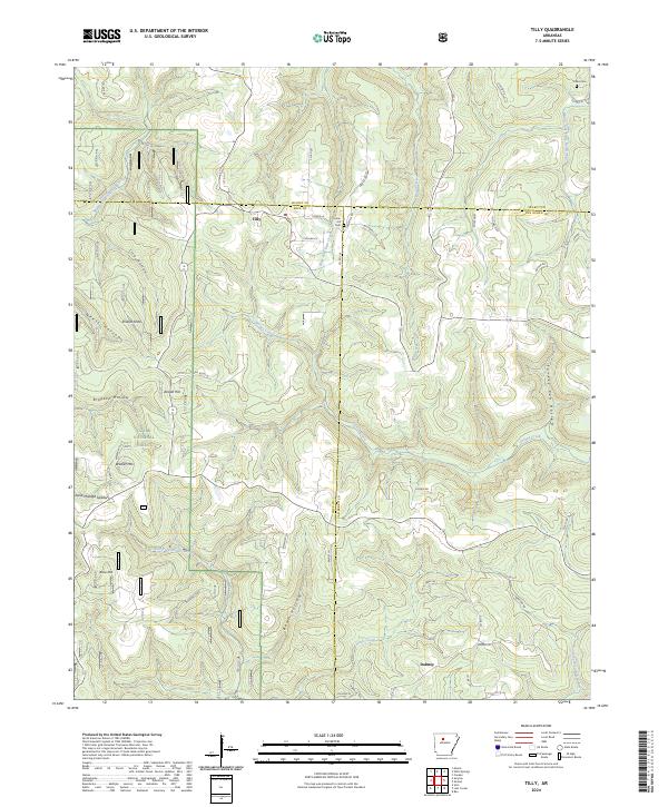 USGS Topographic Map – Tilly