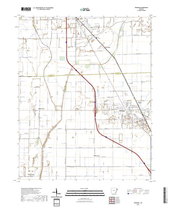 USGS Topographic Map – Trumann