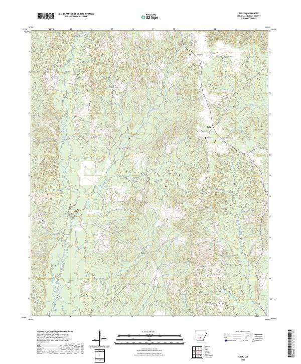 USGS Topographic Map – Tulip