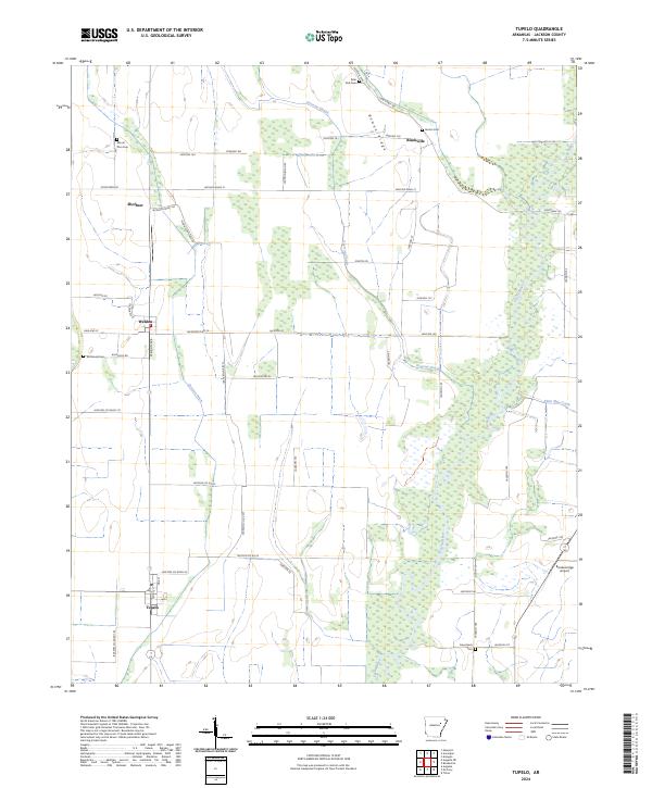 USGS Topographic Map – Tupelo