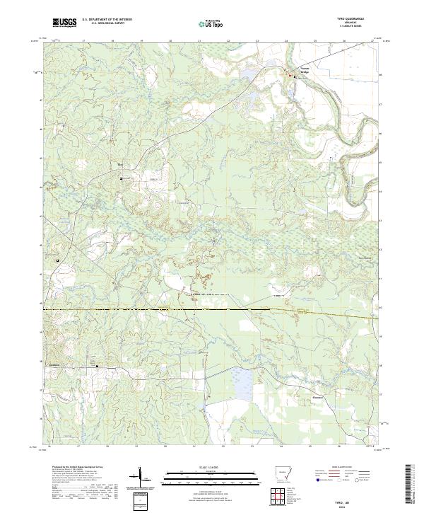 USGS Topographic Map – Tyro