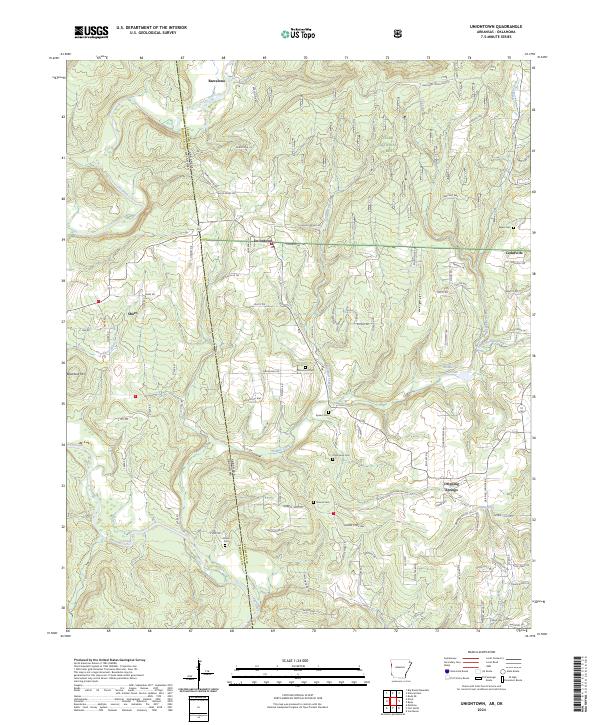 USGS Topographic Map – Uniontown