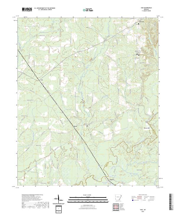 USGS Topographic Map – Vick