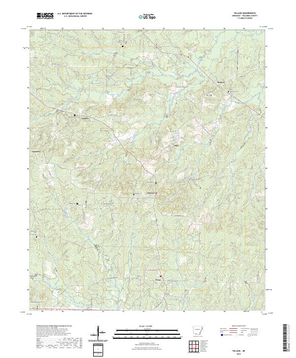 USGS Topographic Map – Village