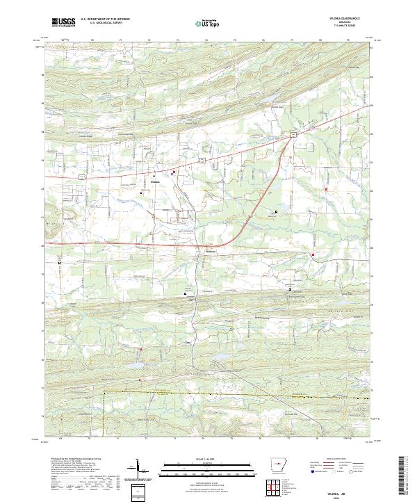 USGS Topographic Map – Vilonia