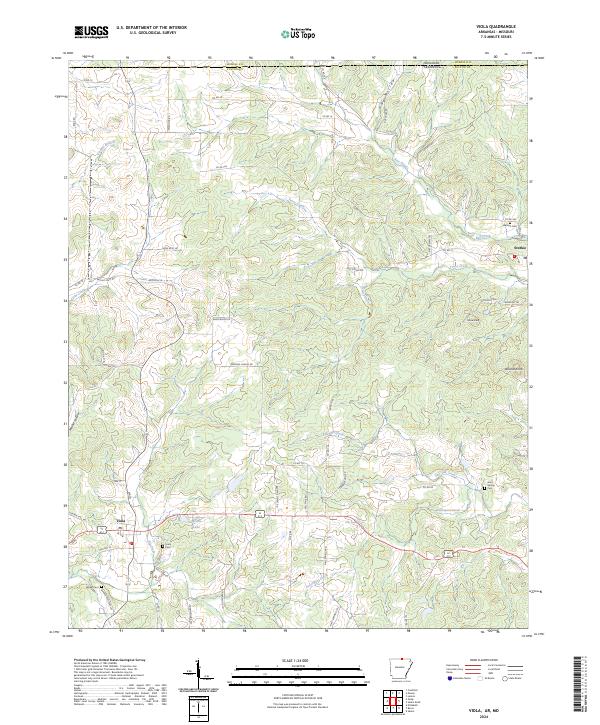 2024 Map of Viola, 2024 Print