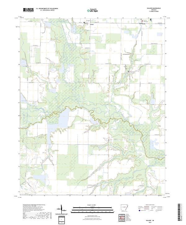 USGS Topographic Map – Walker