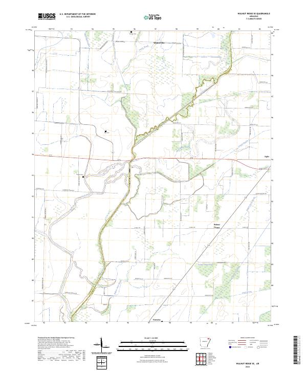 USGS Topographic Map – Walnut Ridge SE
