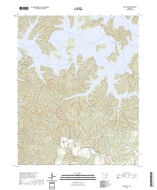 USGS Topographic Map – War Eagle