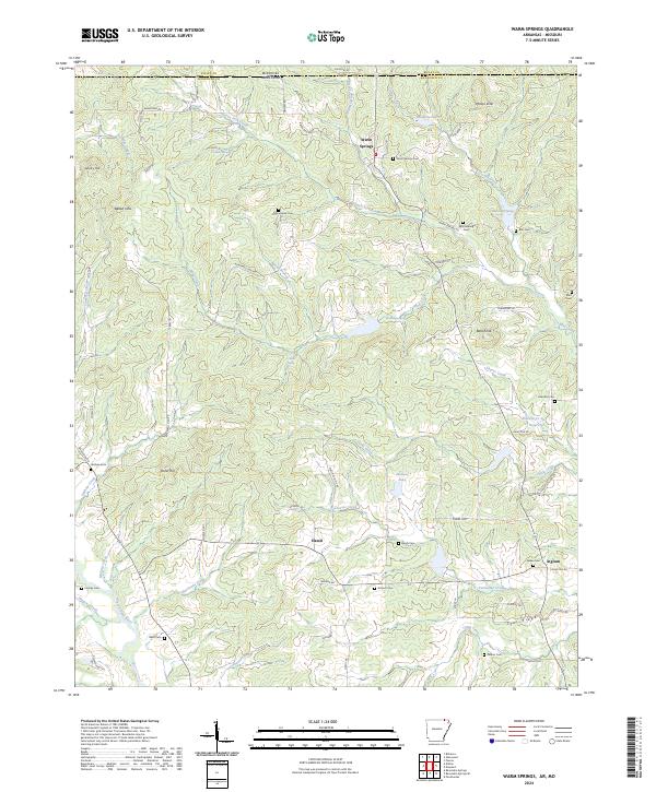 USGS Topographic Map – Warm Springs