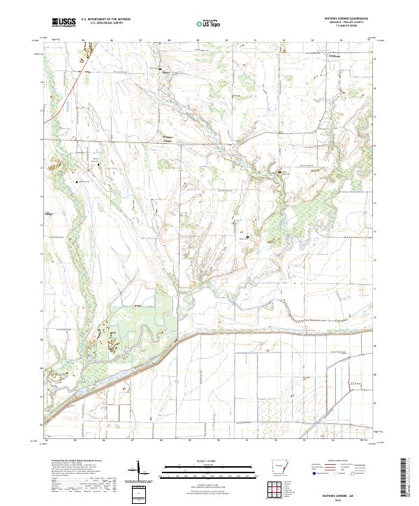 USGS Topographic Map – Watkins Corner