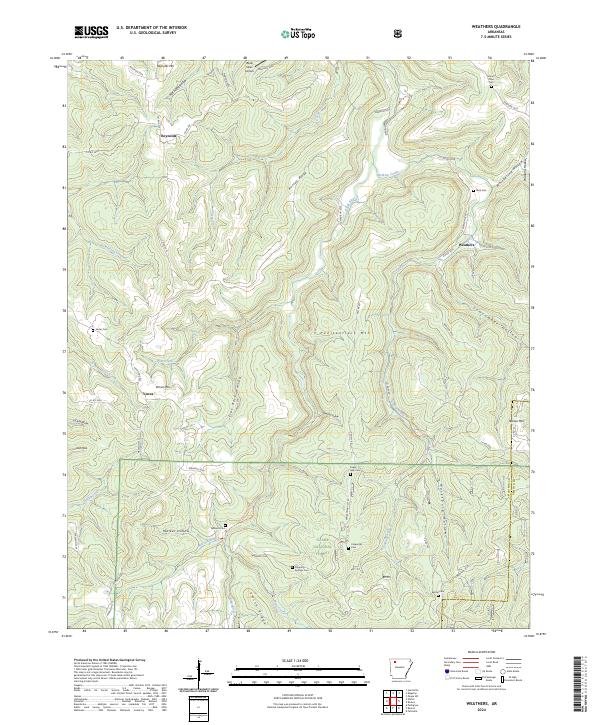 USGS Topographic Map – Weathers