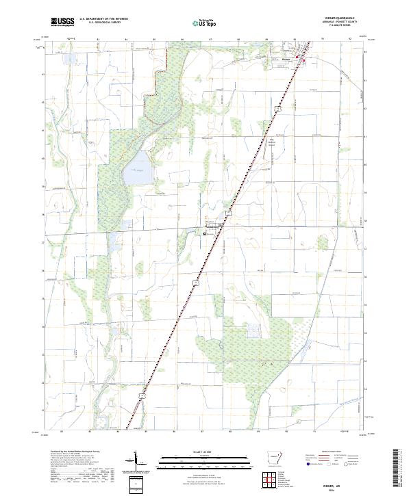 USGS Topographic Map – Weiner