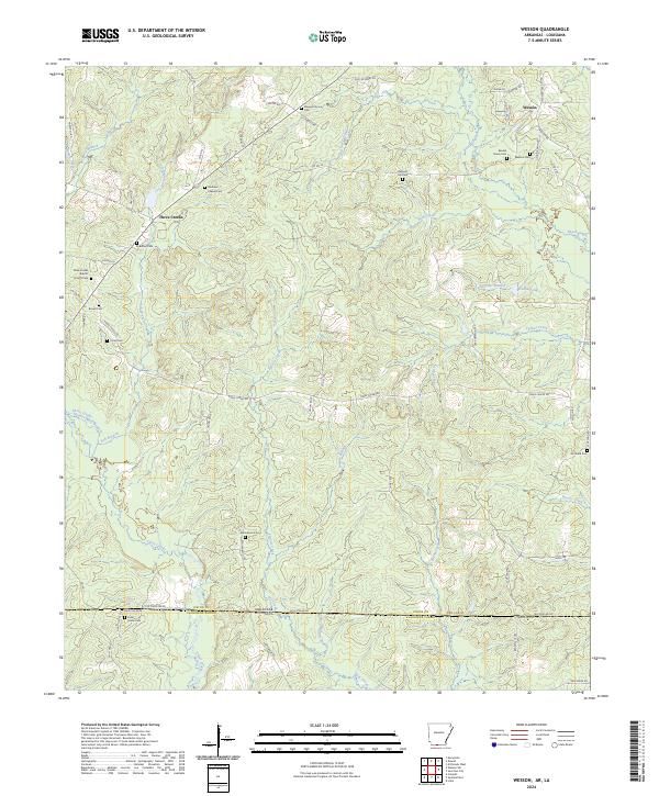 USGS Topographic Map – Wesson