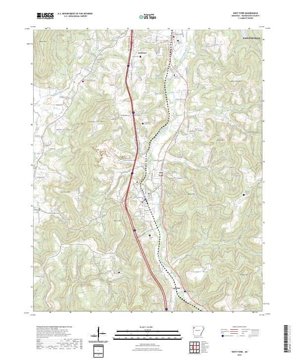 USGS Topographic Map – West Fork