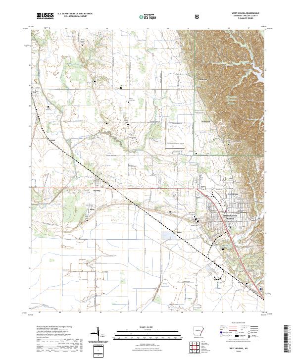 USGS Topographic Map – West Helena