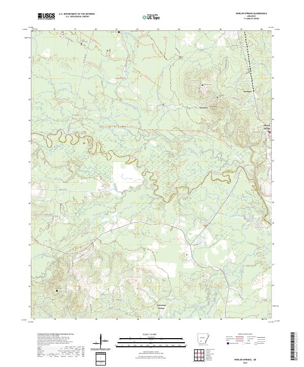 USGS Topographic Map – Whelen Springs