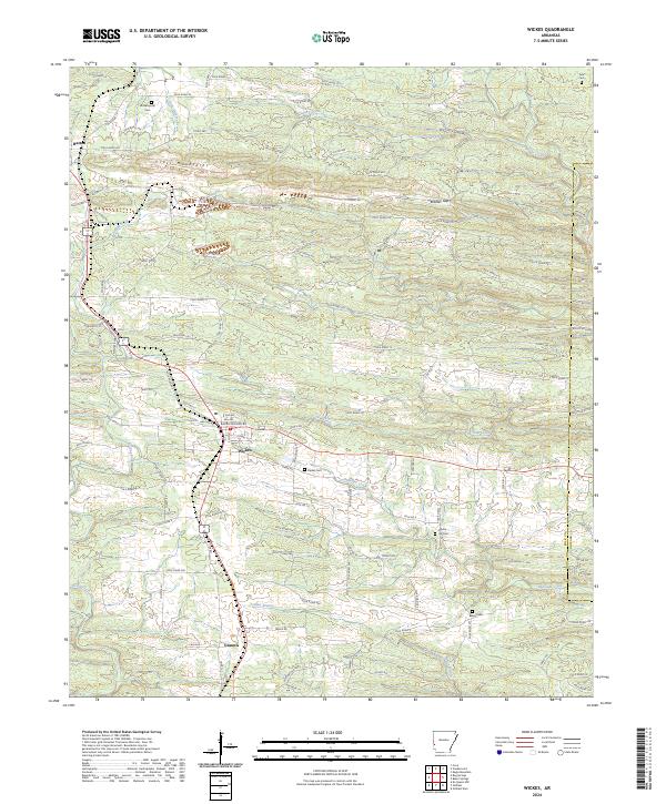 USGS Topographic Map – Wickes