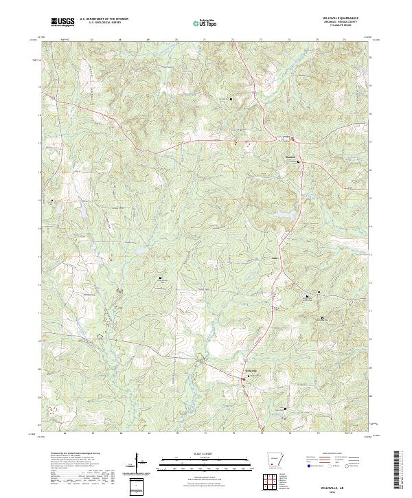 USGS Topographic Map – Willisville