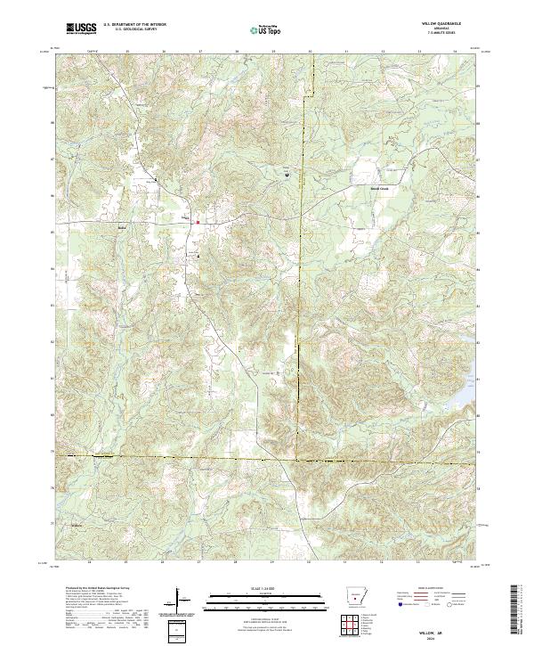 USGS Topographic Map – Willow